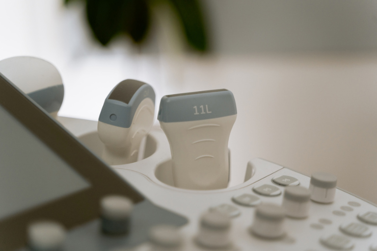 Nahaufnahme Ultraschallköpfe